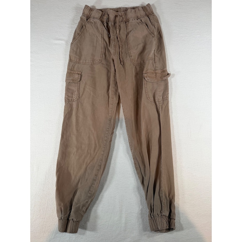 Thread & Supply Cafe Mocha Tencel Cargo Joggers XS Brown